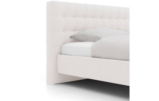 Goossens bedframe royal wit stof - 8229609-04