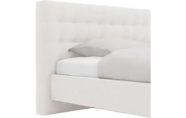 Goossens bedframe royal wit stof - 8229609-04