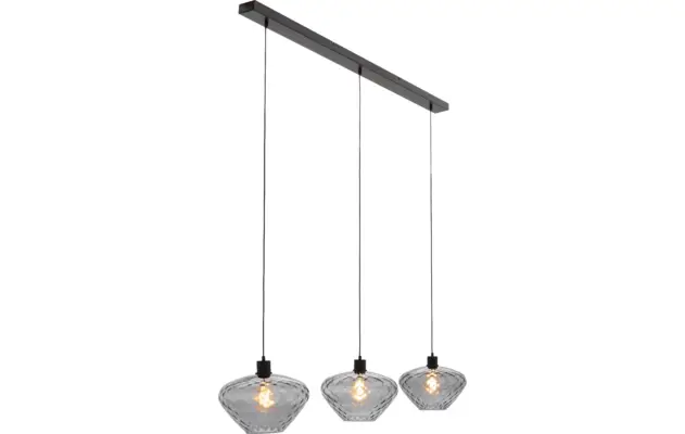 Goossens hanglamp dijon zwart metaal - 8229620-02