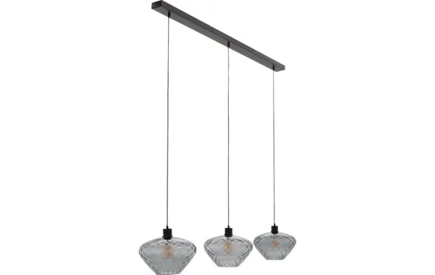 Goossens hanglamp dijon zwart metaal - 8229620-04