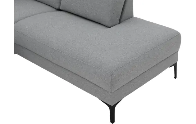 Goossens hoekbank dallas grijs stof - 8229628-07