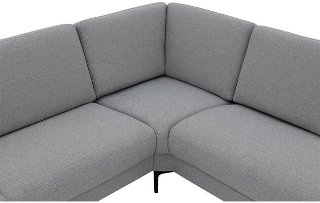 Goossens hoekbank dallas grijs stof - 8229628-08
