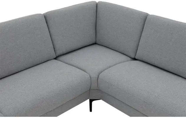 Goossens hoekbank dallas grijs stof - 8229628-08