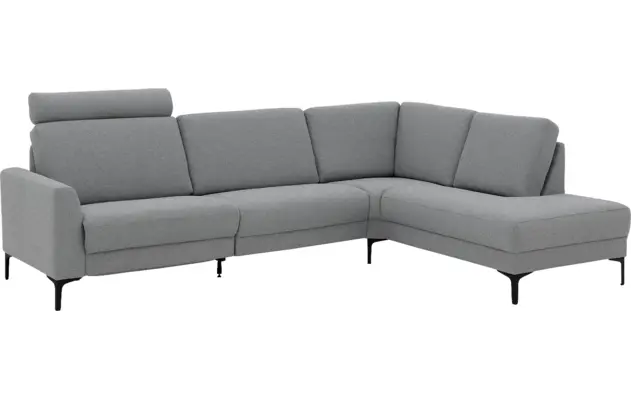 Goossens hoekbank dallas grijs stof - 8229628-12