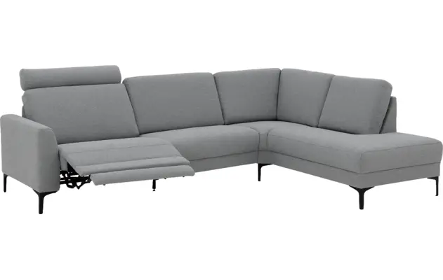 Goossens hoekbank dallas grijs stof - 8229628-13
