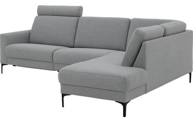 Goossens hoekbank dallas grijs stof - 8229628-19