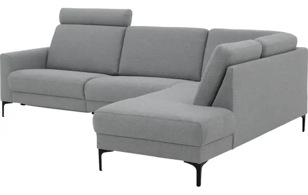 Goossens hoekbank dallas grijs stof - 8229628-19