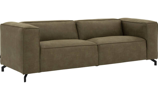 Goossens zitbank calvin groen micro leer - 8229629-02