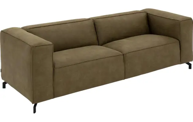 Goossens zitbank calvin groen micro leer - 8229629-04