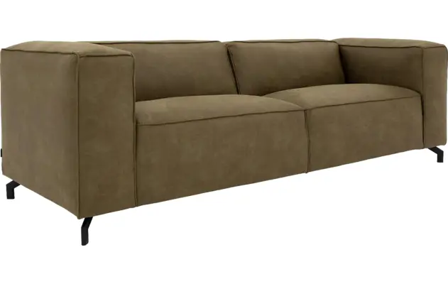 Goossens zitbank calvin groen micro leer - 8229629-05