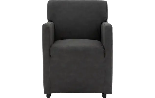 Goossens eetkamerstoel montana grijs micro leer - 8229738-02