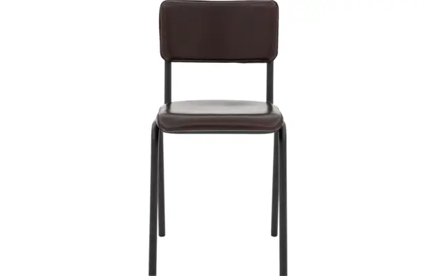 Goossens eetkamerstoel chaplin bruin leer - 8229742-03