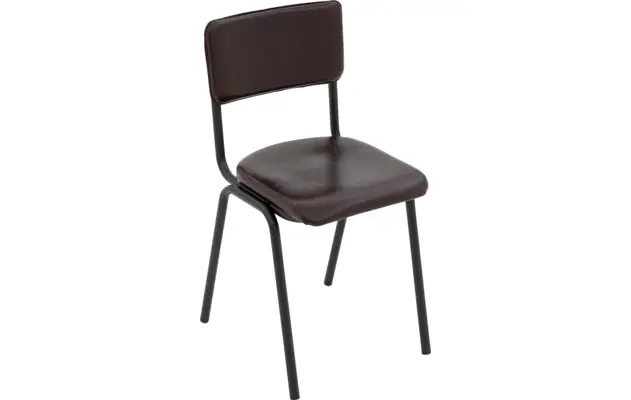 Goossens eetkamerstoel chaplin bruin leer - 8229742-04