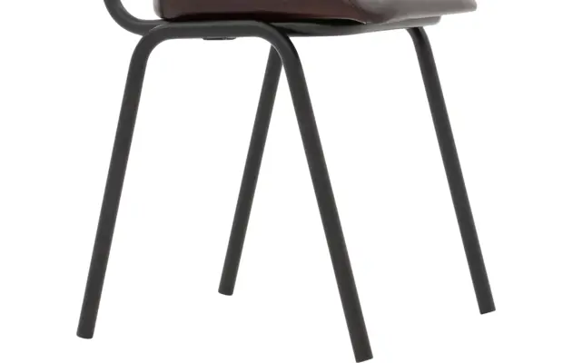 Goossens eetkamerstoel chaplin bruin leer - 8229742-05