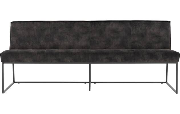 Goossens excellent eetkamerbank tom grijs stof - 8229746-01
