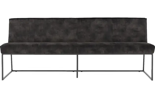 Goossens excellent eetkamerbank tom grijs stof - 8229746-01