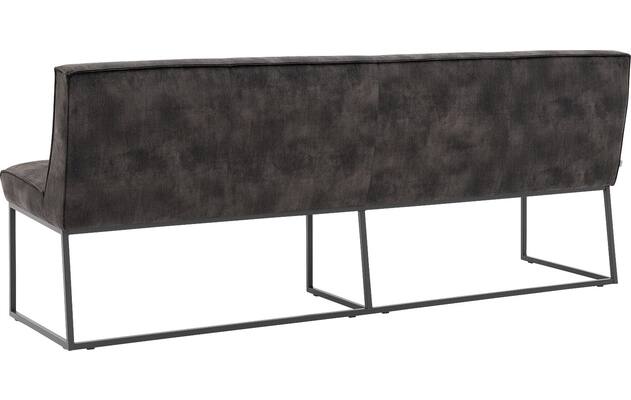 Goossens excellent eetkamerbank tom grijs stof - 8229746-03