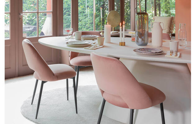 Goossens eettafel stone wit beton - 8229774-04