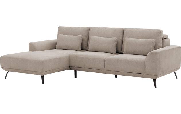 Goossens excellent loungebank princess beige stof - 8229789-02