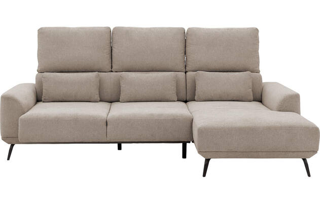Goossens excellent loungebank princess beige stof - 8229789-05-gespiegeld