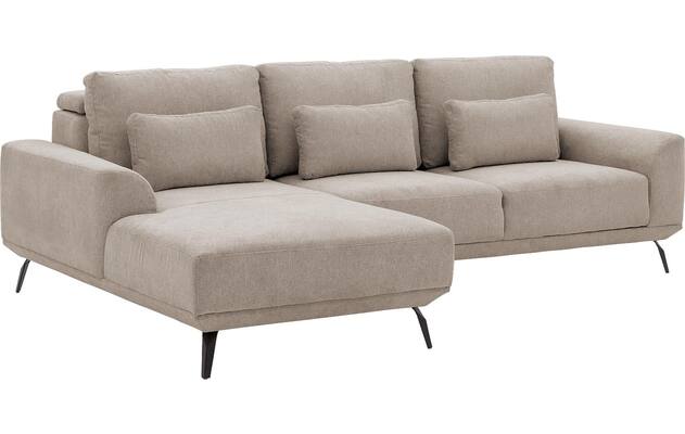 Goossens excellent loungebank princess beige stof - 8229789-06