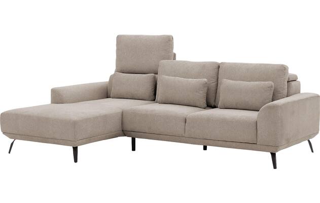 Goossens excellent loungebank princess beige stof - 8229789-09