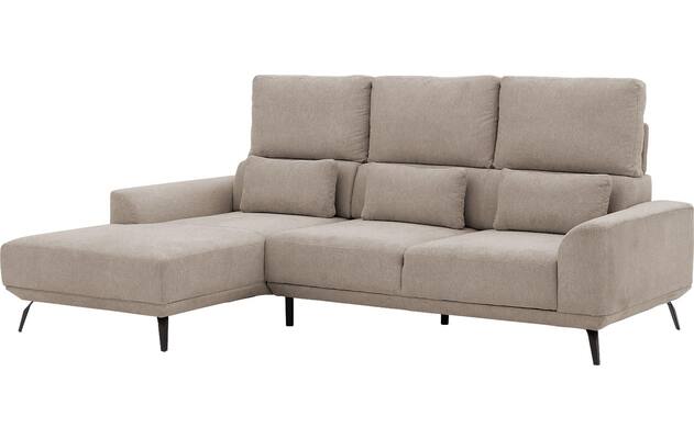 Goossens excellent loungebank princess beige stof - 8229789-10