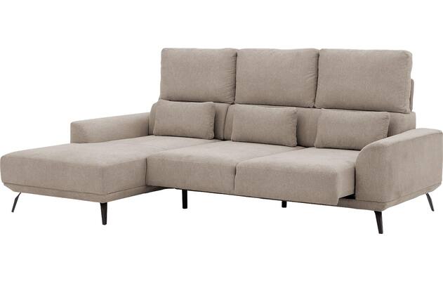 Goossens excellent loungebank princess beige stof - 8229789-11