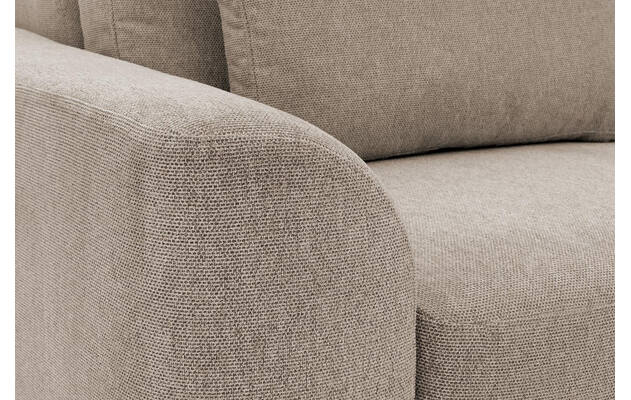 Goossens excellent loungebank princess beige stof - 8229789-14-gespiegeld