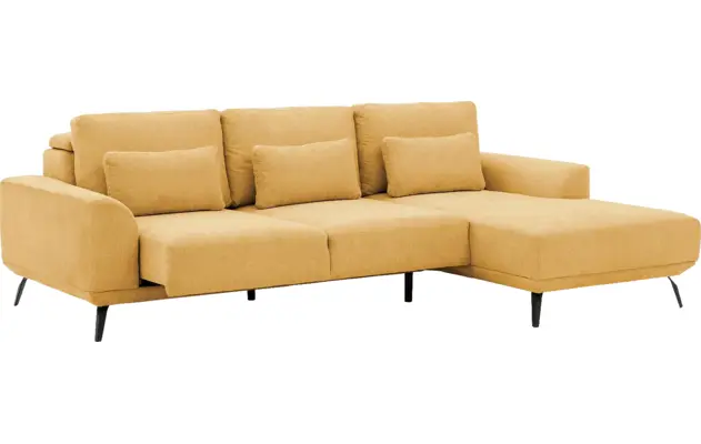 Goossens excellent loungebank princess geel stof - 8229790-03-gespiegeld