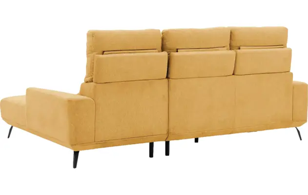 Goossens excellent loungebank princess geel stof - 8229790-08-gespiegeld