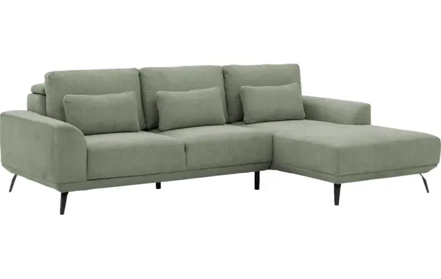 Goossens excellent loungebank princess groen stof - 8229791-02-gespiegeld