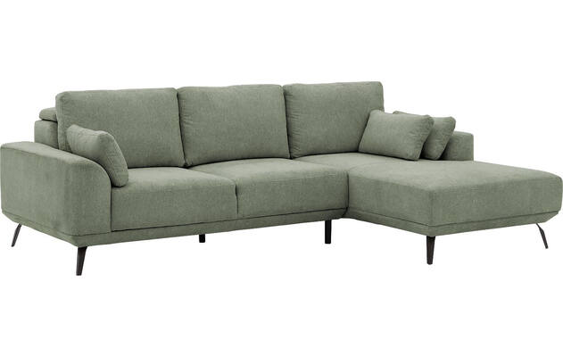 Goossens excellent loungebank princess groen stof - 8229791-04-gespiegeld