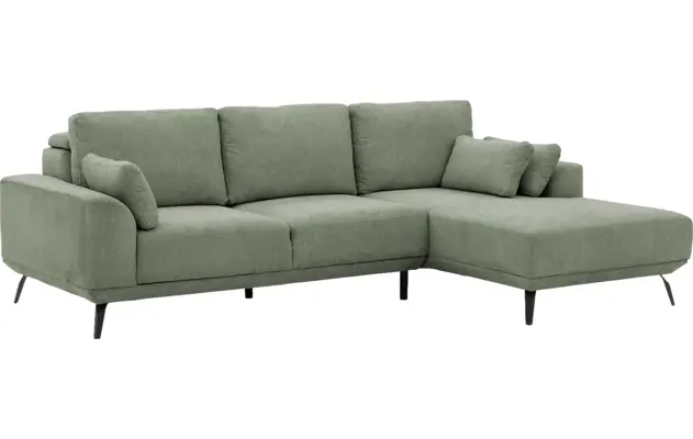 Goossens excellent loungebank princess groen stof - 8229791-04-gespiegeld