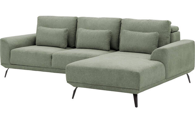 Goossens excellent loungebank princess groen stof - 8229791-06-gespiegeld