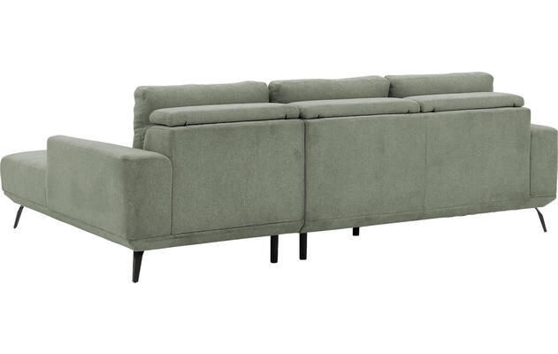 Goossens excellent loungebank princess groen stof - 8229791-07-gespiegeld