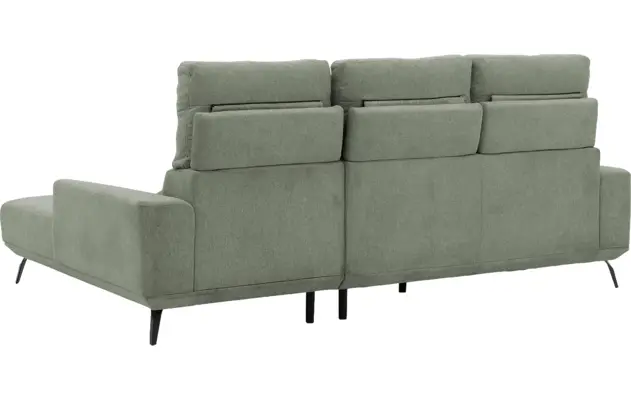 Goossens excellent loungebank princess groen stof - 8229791-08-gespiegeld