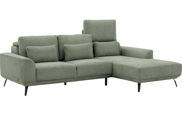 Goossens excellent loungebank princess groen stof - 8229791-09-gespiegeld