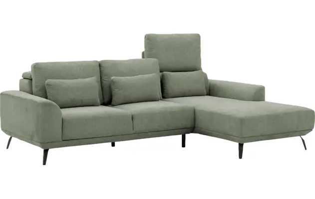 Goossens excellent loungebank princess groen stof - 8229791-09-gespiegeld