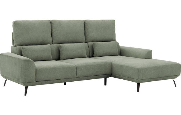 Goossens excellent loungebank princess groen stof - 8229791-10-gespiegeld