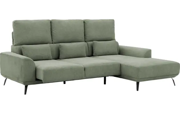 Goossens excellent loungebank princess groen stof - 8229791-11-gespiegeld