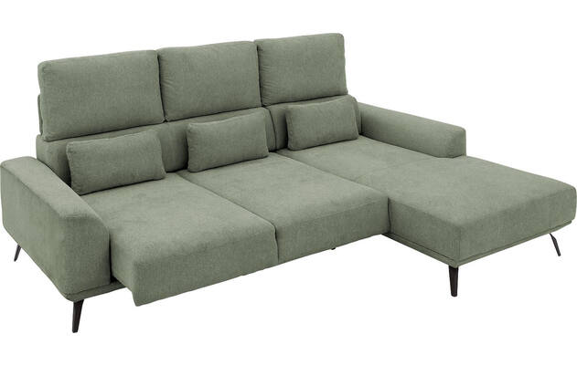 Goossens excellent loungebank princess groen stof - 8229791-12-gespiegeld
