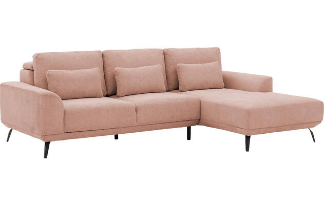 Goossens excellent loungebank princess roze stof - 8229792-02-gespiegeld