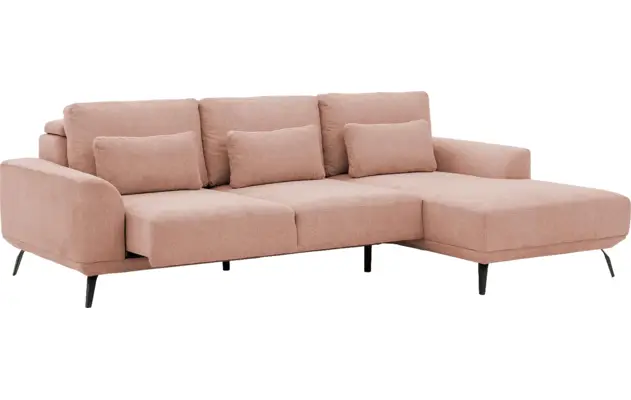 Goossens excellent loungebank princess roze stof - 8229792-03-gespiegeld