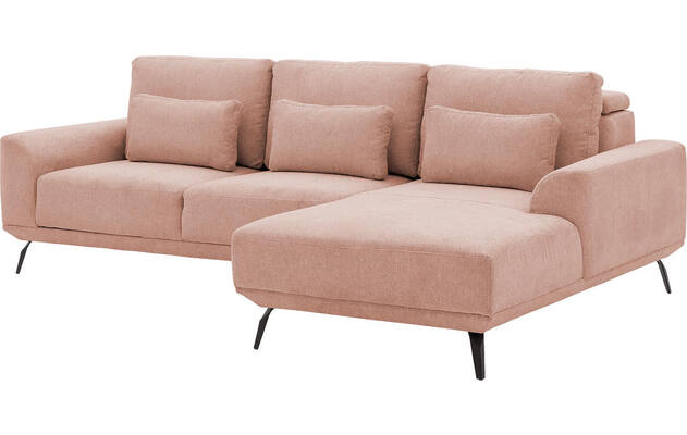 Goossens excellent loungebank princess roze stof - 8229792-06-gespiegeld