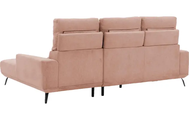 Goossens excellent loungebank princess roze stof - 8229792-08-gespiegeld