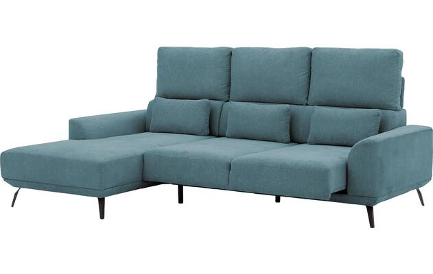 Goossens excellent loungebank princess blauw stof - 8229793-11