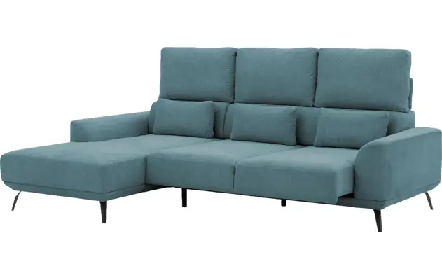 Goossens excellent loungebank princess blauw stof - 8229793-11