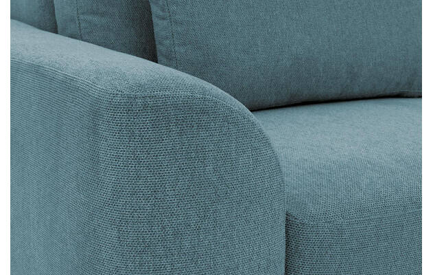 Goossens excellent loungebank princess blauw stof - 8229793-14-gespiegeld