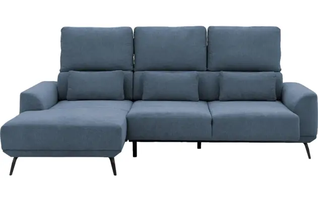 Goossens excellent loungebank princess blauw stof - 8229794-05
